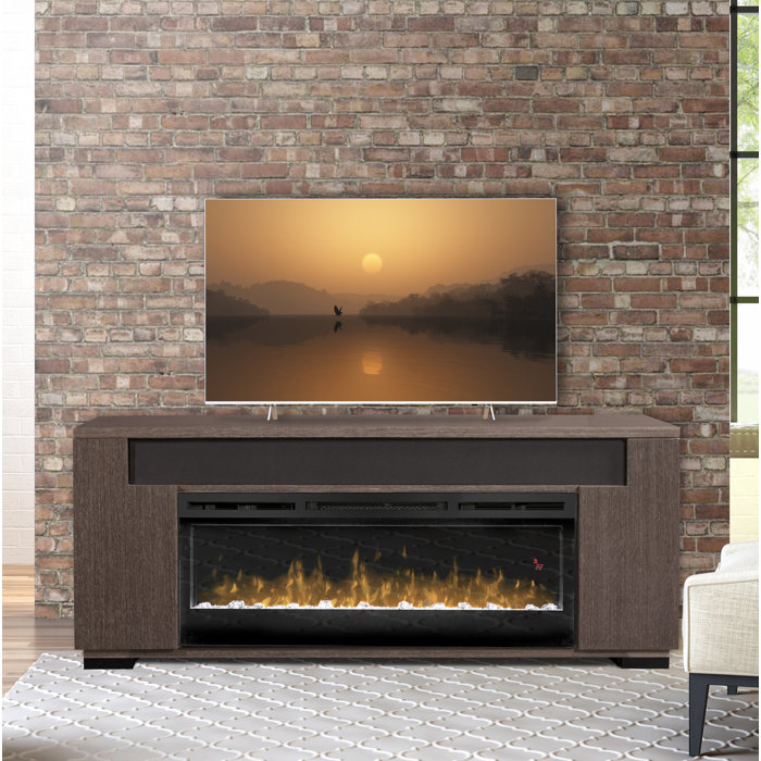 Dimplex TV Stand for TVs up to 85" with Electric Fireplace Included